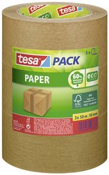 Taśma pakowa tesapack® Paper ecoLogo® - przyjazna dla środowiska, można ją rozerwać ręcznie Taśma pakowa tesa tesapack® ecoLogo® 55337-00002-01 PAPER (D x S) 50 m x 50 mm 50 m 3 szt.