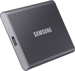 Samsung Portable T7 500 GB Dysk zewnętrzny SSD USB 3.2 Gen 2 szary PC/Mac MU-PC500T/WW