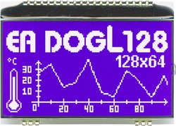 Wyświetlacz LCD DISPLAY VISIONS EADOGL128B-6    (S x W x G) 68 x 51 x 2.8 mm