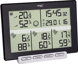 Termohigrometr bezprzewodowy TFA Dostmann 30.3057.01, 0 ,  +50 °C