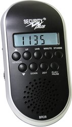 Radio rowerowe Security Plus BR28, czarne, MP3, USB