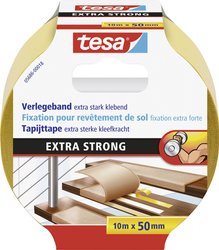 tesa® dwustronna taśma montażowa / taśma klejąca do dywanów - wyjątkowo mocne mocowanie, niezawodne mocowanie, nadaje się również do pomieszczeń z ogrzewaniem podłogowym Taśma do wykladzin tesa  05686-00018-11 EXTRA STRONG (D x S) 10 m x 50 mm 10 m 1 szt.