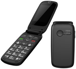 Telefon komórkowy z klapką dla Seniora Roxx MP 400, 64 MB, 2.4 cal