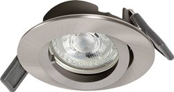 Lampa łazienkowa LED do wbudowania LEDVANCE RECESS DOWNLIGHT TWISTLOCK GU10 4058075573017  GU10 4.5 W nikiel 350 lm