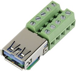 Złącze męskie USB TRU COMPONENTS USB-AFT-2 1229324, 1 szt.