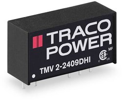 Przetwornica DC/DC, do PCB TracoPower TMV 2-1212DHI TMV 2-1212DHI, SIL-7, 1 W, 12 V/DC, -12 V/DC, 84 mA, 10 szt.