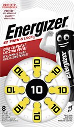 Bateria guzikowa Energizer ZA10, 1,4 V, zestaw, 8 szt.