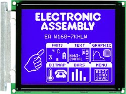 Wyświetlacz LCD DISPLAY VISIONS EAW160-7KHLWTP    (S x W x G) 129 x 102 x 19.2 mm