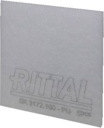Wymienna mata filtracyjna 5szt. dla SK 3240/41, filtrowanie od 10 My, klasa filtra G3 Mata flitracyjna Rittal SK 3172.100 3172100, 221 mm x 221 mm x 17 mm
