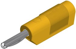 Wtyczka bananowa SKS Hirschmann VSB 20 4 mm żół.