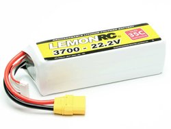 Pakiet akumulatorów (LiPo) 22.2 V 3700 mAh 35 C LemonRC Softcase XT90