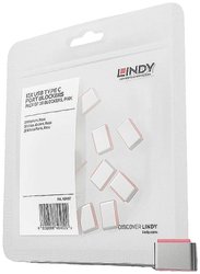 Lindy 40437 Blok interfejsu USB Type-C Różowy 10 szt. LINDY 40437