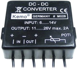 Przetwornik napięcia DC Kemo M029 6-14 VDC / 11-26 VDC