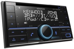 Odbiornik CD/USB z Bluetooth, radiem cyfrowym DAB+ i Amazon Alexa Control Radio samochodowe Double Din Kenwood DPX-7300DAB, 4 x 50 W