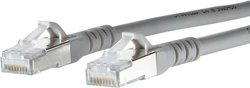 Kabel LAN Metz Connect 1308451533-E, 1 szt., RJ45, CAT 6a, S/FTP, 1.50 m, szary