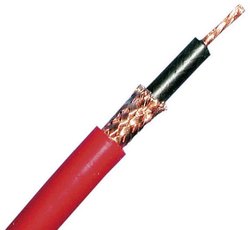 Kabel koncentryczny Stäubli 61.7580-10021, Średnica zewnętrzna: 4.90 mm, SILI-SC, 45 Ω, czarny, Produkty w metrach bieżących