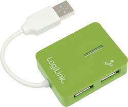 Hub LogiLink z 4 portami USB 2.0, zielony Hub USB 2.0 LogiLink UA0138, 4 x USB 2.0