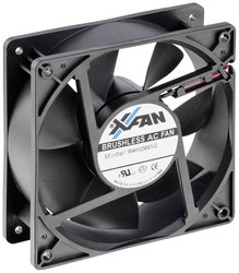 Wentylator osiowy X-Fan RAH1238S1-C, 230 V/AC, 180 m³/h, (D x S x W) 120 x 120 x 38 mm