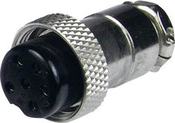 Złącze męskie DIN miniaturowe FC684214 Cliff FC684214 złącze żeńskie proste Ilość styków: 4 srebrny 1 szt.