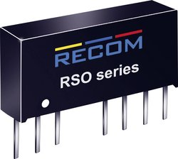 Przetwornica DC/DC, do PCB RECOM  24 V/DC 15 V/DC, -15 V/DC 33 mA 1 W Ilość wyjść: 2 x