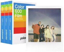 Film do polaroida Polaroid 600 Color Film Triple Pack 3x8, biały, wielokolorowy