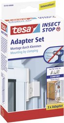 Tesa® Okienna siatka na muchy Comfort adapter do ramą aluminiową Adapter Tesa Comfort do aluminiowych ram moskitier, biały