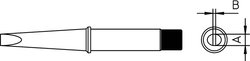 Grot lutowniczy Weller 4CT6E8-1, 4CT6E8 Kształt dłuta, prosty, 7.0 mm, 1 szt.