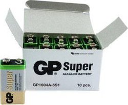 Bateria 9 V GP Batteries Super, alkaliczno-manganowe, 10 szt.