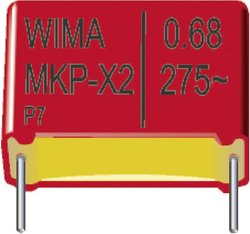 Wima MKP1F021002C00MSSD-1 20 % 250 V/DC Kondensator foliowy MKP 1 szt.