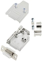 Zestaw listew żeńskich D-Sub encitech MHDM35-09-HDS15-W-K 6355-8060-11, rzędy: 3, styki: 15, 35 °, 1 szt.