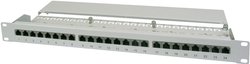 DIGITUS Professional 24-portowy panel krosowy CAT 5e, klasa D Patchpanel Digitus DN-91524S, 24 Porty, 483 mm (19''), 1 U