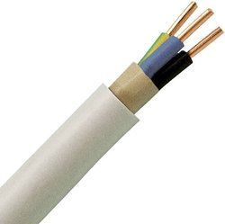 Przewód płaszczowy Kopp 150805849, 3 G 1.50 mm², 5 m, szary