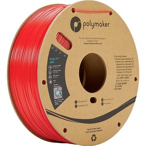 Filament do drukarek 3D ABS Polymaker PE01004, Średnica filamentu: 1.75 mm, 1000 g, czerwony