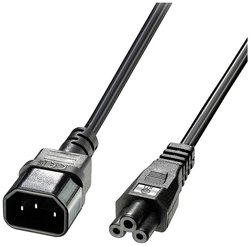 Kabel LINDY 30340 [1x złącze męskie IEC C14 - 1x złącze żeńskie IEC C5] 1.00 m