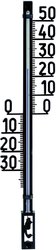 Duży analogowy termometr zewnętrzny, czarny Termometr TFA Dostmann 12.6003.01.90