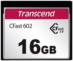 Karta pamięci Cfast, Transcend TS16GCFX602, 16 GB, 500 MB/s / 350 MB/s