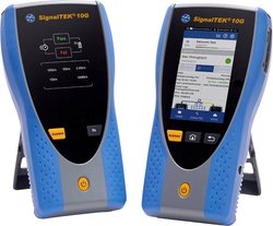 SignalTEK 10G PRO tester Ethernet do kwalifikacji pasywnych i Aktywne odcinki miedzi i włókna szklanego powyżej 10 Gbit Tester sieci Trend Networks SignalTEK 10G PRO R157003, identyfikacja