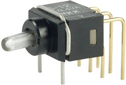 Przełącznik dźwigienkowy NKK Switches G12AP G12AP, 1 x wł/wł, 28 V DC/AC, 0.1 A, 1 szt.