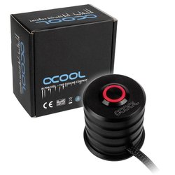 Przycisk zasilania Alphacool z przyciskiem, 19 mm (czerwony podświetlany) — głęboka czerń Kabel PowerButton Alphacool 17434