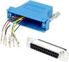 Adapter D-SUB encitech 2112-0141-03 złącze żeńskie D-SUB 25-pin - złącze żeńskie RJ45 8p8c