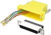 Adapter D-SUB encitech 2112-0151-03 złącze żeńskie D-SUB 25-pin - złącze żeńskie RJ45 8p8c