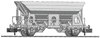 Wagon towarowy zamknięty Fleischmann 830353 Wozy lejowe N SBB Fcs